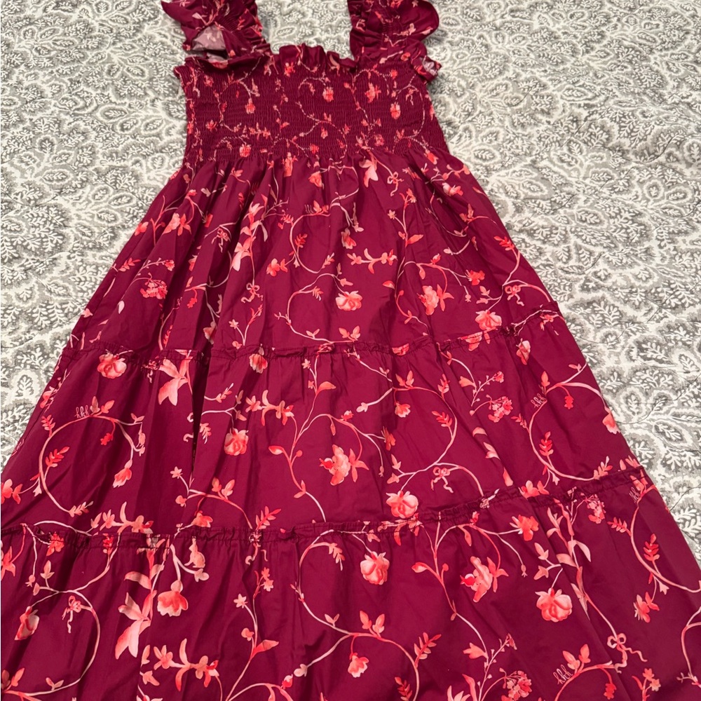Nap dress Floral Burgundy Maxi